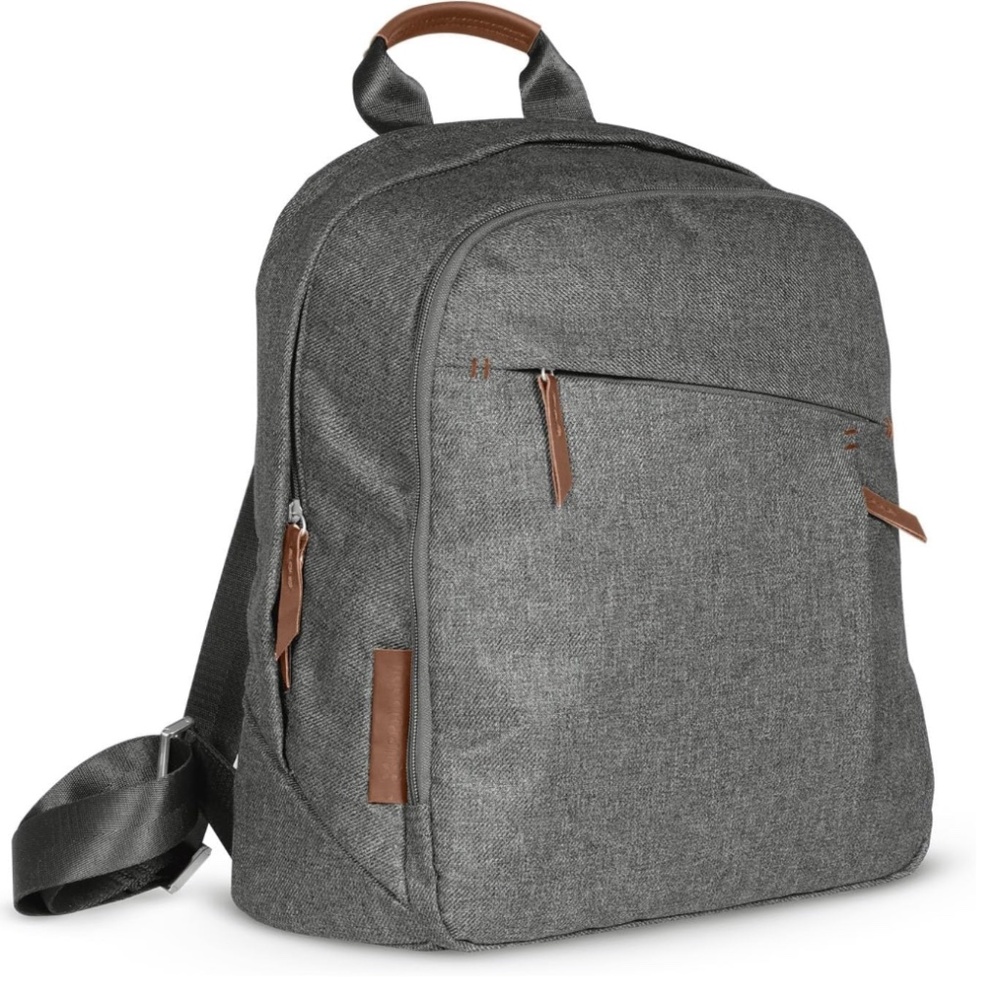 NEW UPPAbaby Changing Backpack Diaper Bag - Greyson Charcoal Gray Melange
